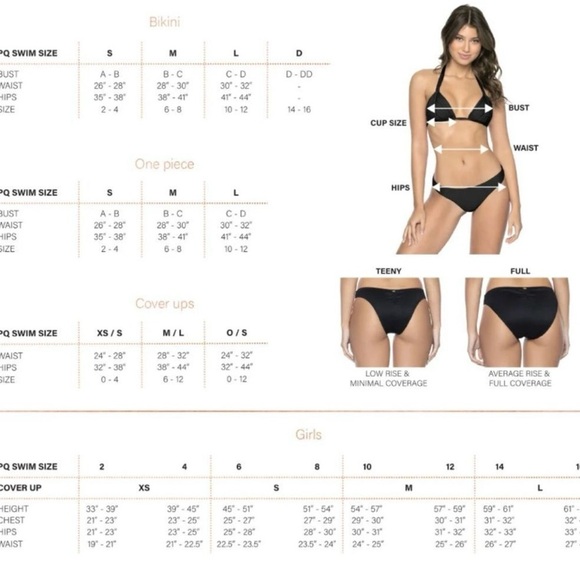 PQ Swim- Aura Luna Color Block Top- Size‎ D - Picture 6 of 6